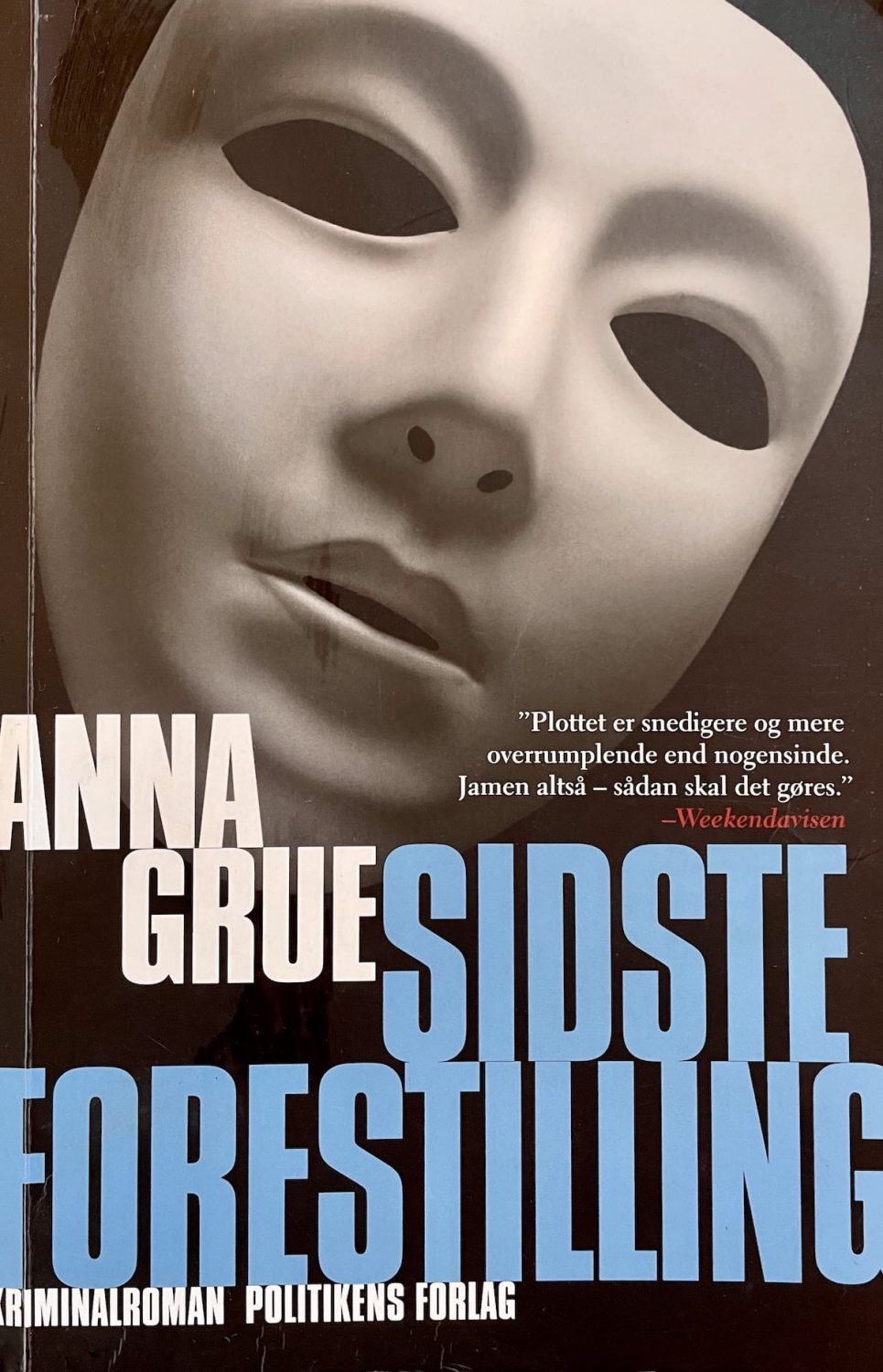 Sidste forestilling, Anna Grue, brugt bog